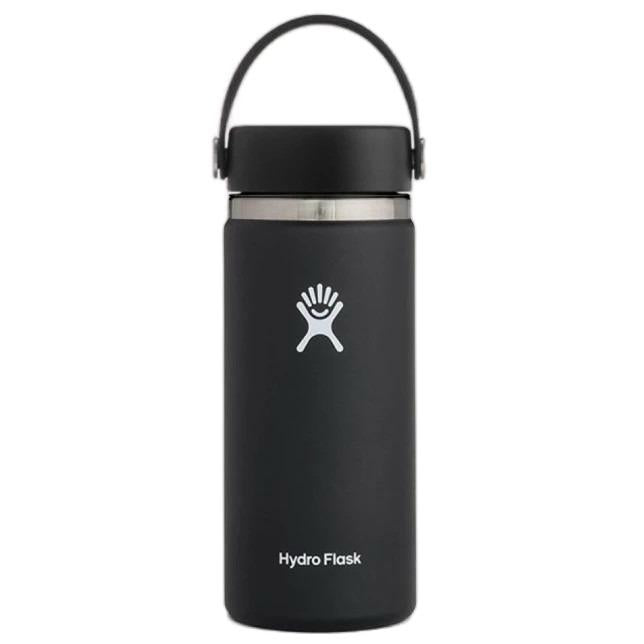 Stay Hydrated in Style with the Hydro Flask 16oz Wide Mouth Insulated Water Bottle - Sleek Black Finish