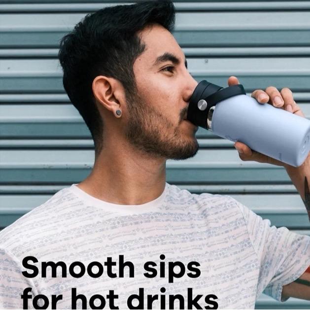 Stay Hydrated in Style with the Hydro Flask 16oz Wide Mouth Insulated Water Bottle - Sleek Black Finish