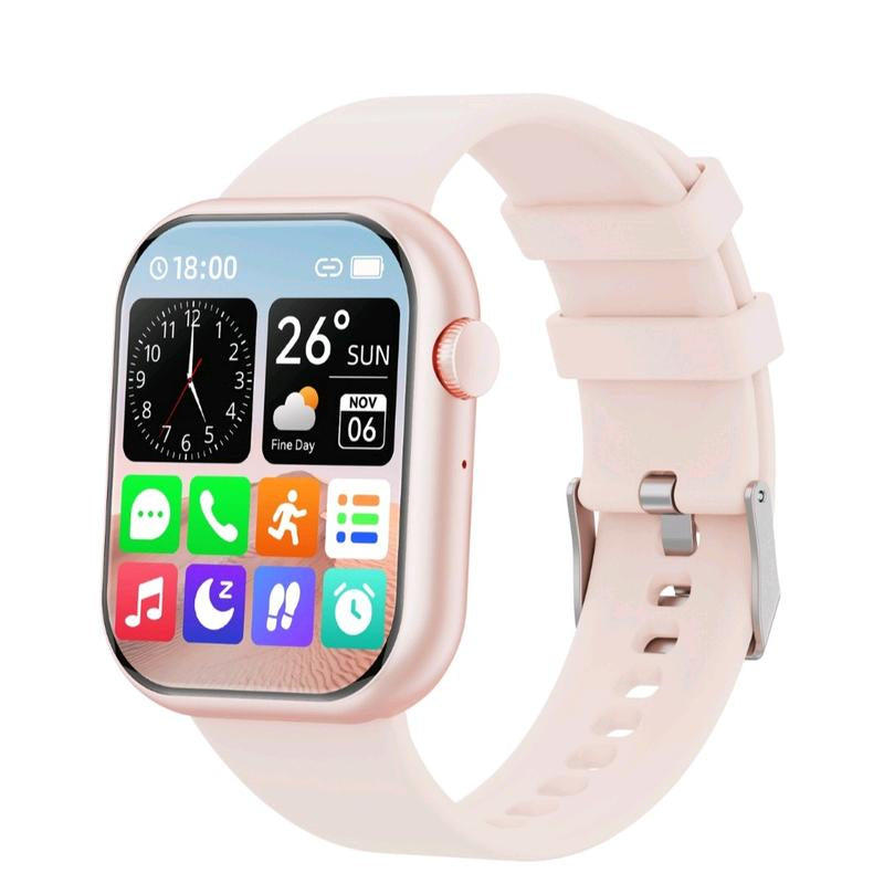 Elevate Your Fitness and Connectivity with the 2024 1.85-Inch Smartwatch - Stylish Silicone Fitness Tracker for Men and Women